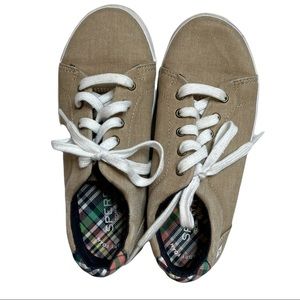 EUC Sperry Tuck Jr. canvas lace up shoes